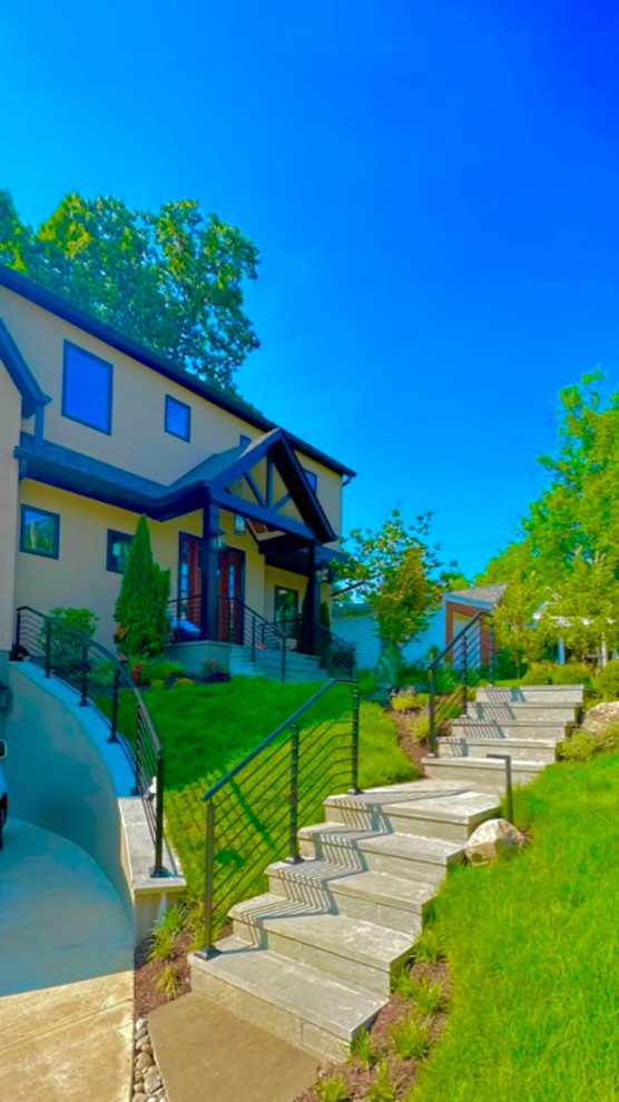 Modern custom metal railings