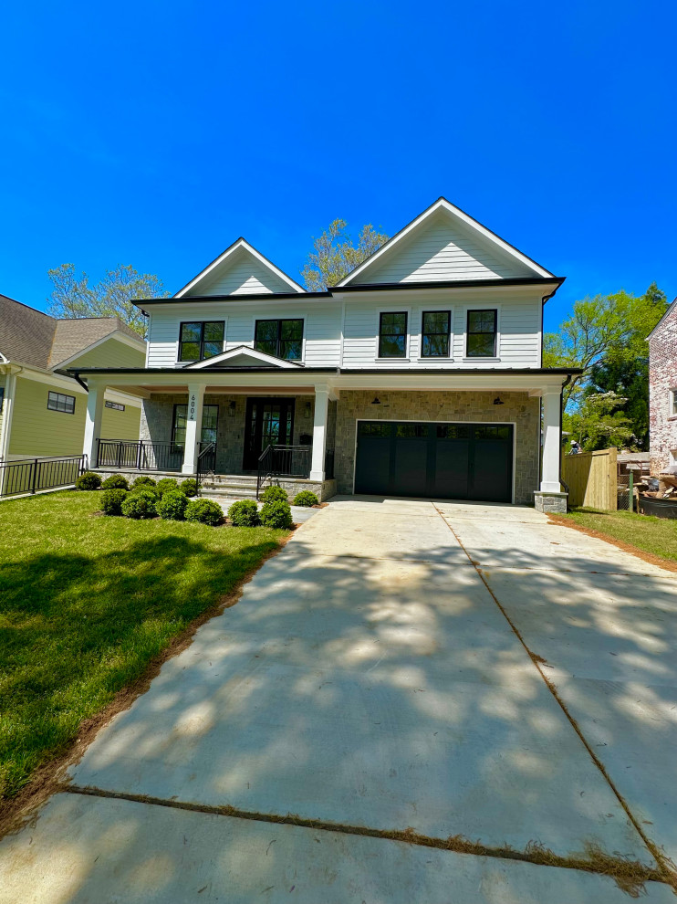 Front entrance metal railings – Bethesda house